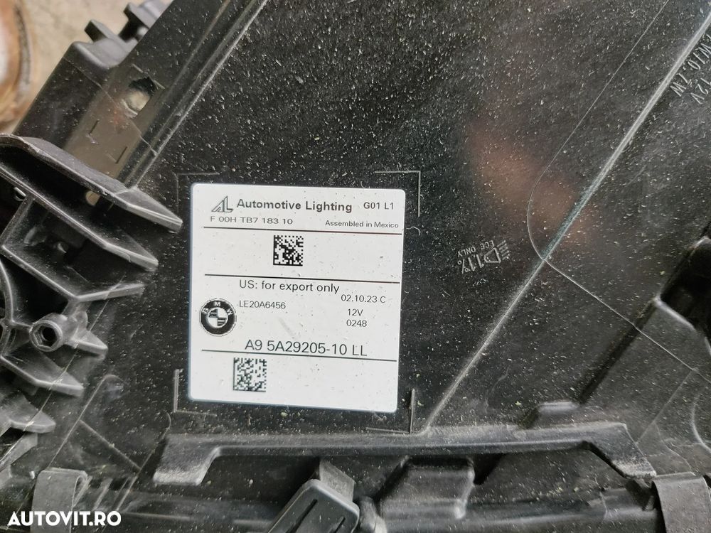 Far Stanga fata Full led adaptive BMW LED OEM Europa BMW X3 G01 X4 G02 2023 Facelift 5A29205-10LL - 10