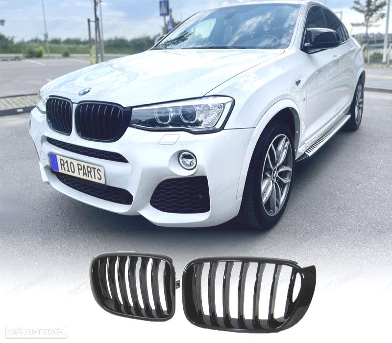 GRELHA BMW X3 F25 LCI 14-18 X4 F26 14- LOOK M PERFORMANCE PRETO BRILHANTE - 1