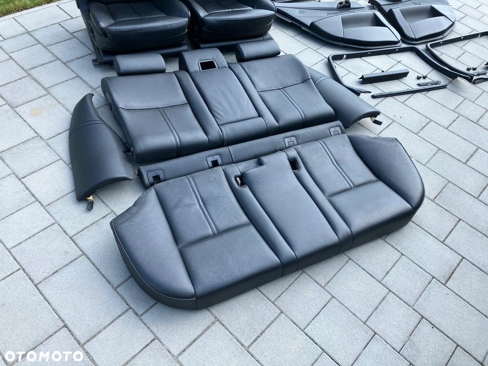FOTELE KANAPA BOCZKI BMW E60 E61 TOURING KOMBI CZARNA SKÓRA WENTYLOWANA KOMFORT WENTYLE WENTYLOWANE KOMFORTY PRZED LIFT RARYTAS STAN PERFEKCYJNY!!! CZARNE ELEKTRYCZNE ROLETKI PRZECIWSŁONECZNE ROLETY DRZWI - 4