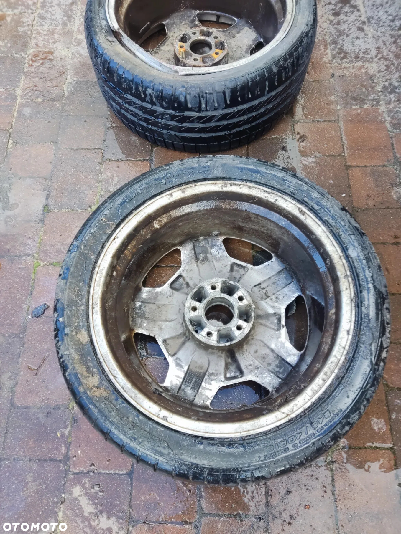 Mercedes R129 SL Felgi 18'' komplet 4 sztuki Monoblock AMG 8j/18 h2 oryginał uszkodzone - 8