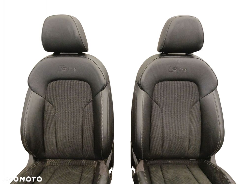 FOTELE KANAPA KOMPLET AUDI Q3 I 8U (2011-2014) PÓŁSKÓRA S-LINE UK - 6