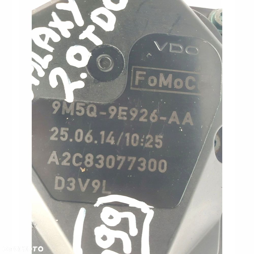 PRZEPUSTNICA Ford Mondeo Focus C-Max 2.0 TDCI 9M5Q9E926AA A2C83077300 D3V9L - 2
