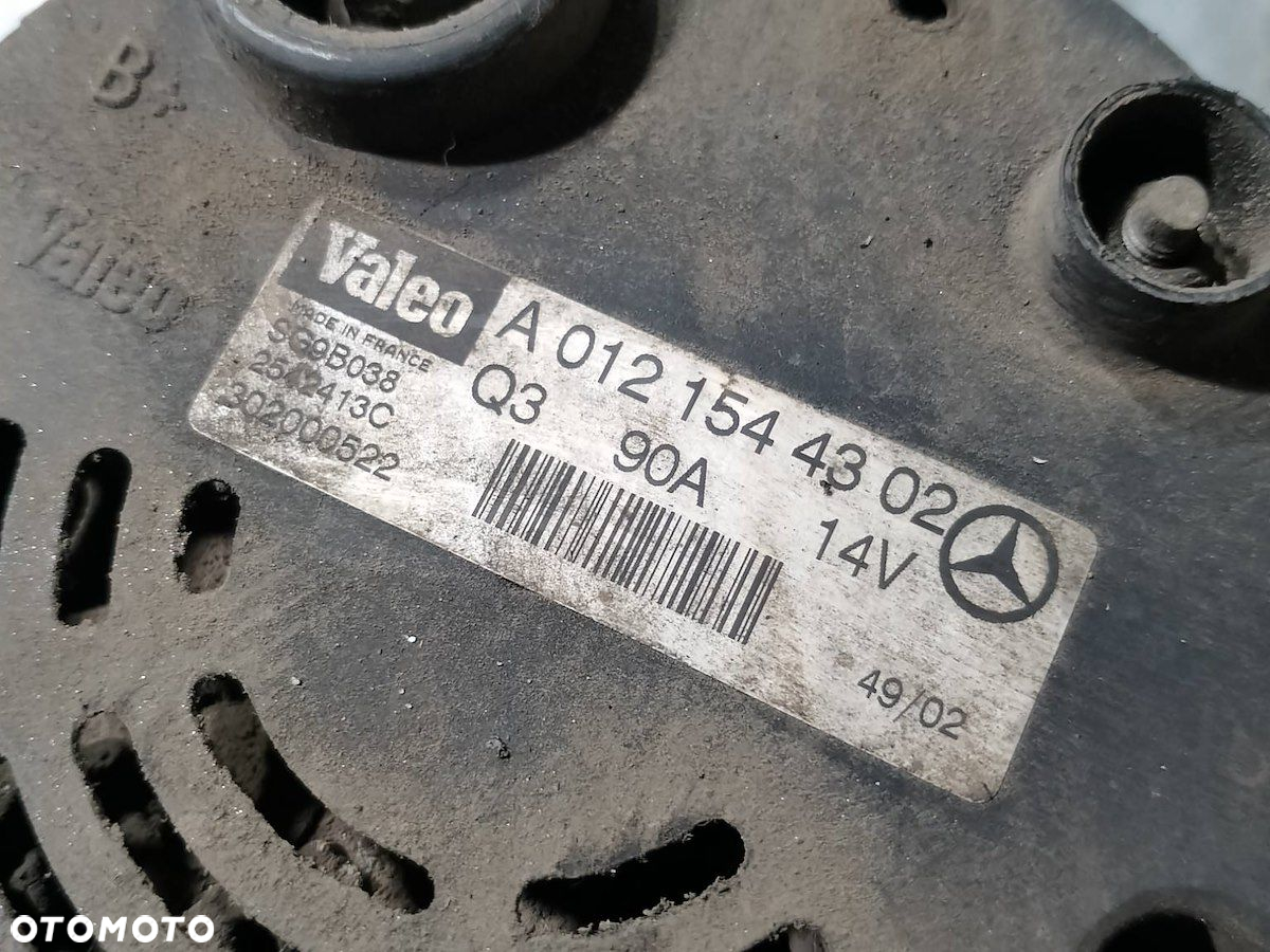 ALTERNATOR MERCEDES-BENZ VANEO A0121544302 1.6 B - 8