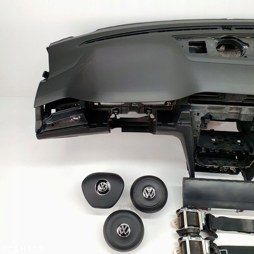 VW PASSAT B8 DESKA ROZDZIELCZA KONSOLA KOKPIT PULPIT PODUSZKI AIRBAG AIR BAG PASY KIT SET - 9