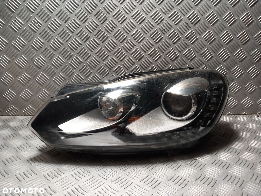 VW GOLF VI LAMPA REFLEKTOR LEWA PRZEDNIA LEWY PRZÓD XENON LED USZKODZONA - 1