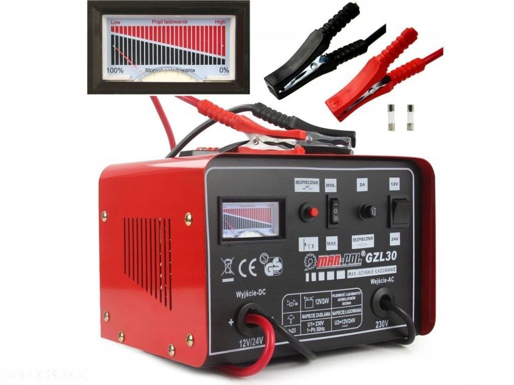 Ładowarka samochodowa 12/24V GZL-30 M82506 PROSTOWNIK - 1