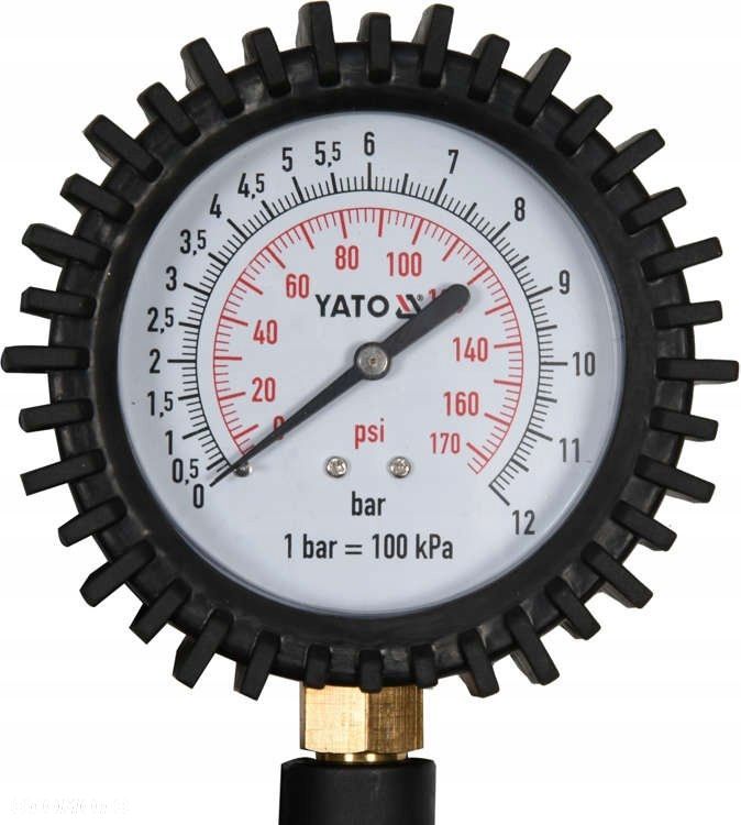 YATO PISTOLET DO POMPOWANIA KÓŁ Z MANOMETREM 8 BAR YT- 23703 - 4