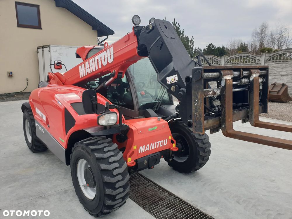 Manitou MT 625H WIDŁY HYD./CHWYTAK/ŁYŻKA SPROWADZONA SUPER STAN - 4