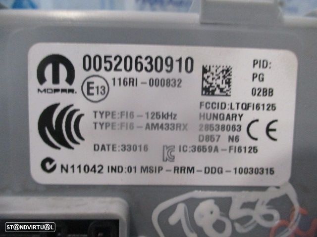 Centralina 52068595 00520630910  46528244  73056491020  503004500313  07356492400 FIAT  500 2 FASE 2 2017 1.2I 69CV 3P BRANCO MAGNETI MARELLI - 8