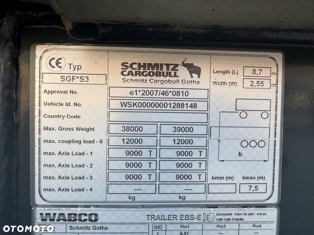 Schmitz Cargobull OŚ PODNOSZONA 29m ZADBANA IMPORT FRANCE - 18
