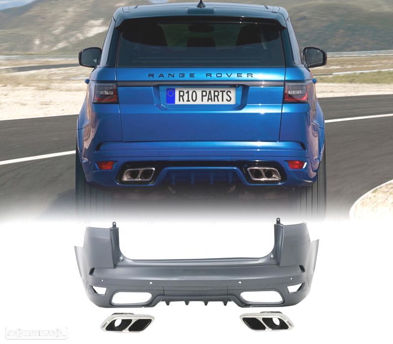PARA-CHOQUES TRASEIRO RANGE ROVER SPORT L494 13-17 LOOK SVR 2019 - 1