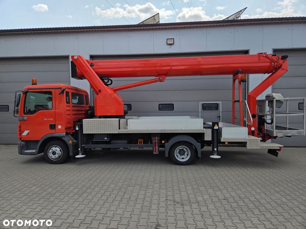 MAN TGL 7.150 - 33 m RUTHMANN T 330 Podnośnik koszowy montażowy ZWYŻKA WUMAG Palfinger jak WT 300 GSR Multitel Bronto Skylift Teupen Omme JLG Genie UDT - 2
