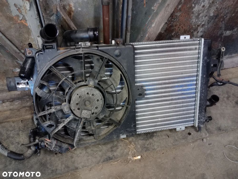 Chłodnice komplet, chłodnica klimatyzacji, wody, wiatrak, opel astra H - 9