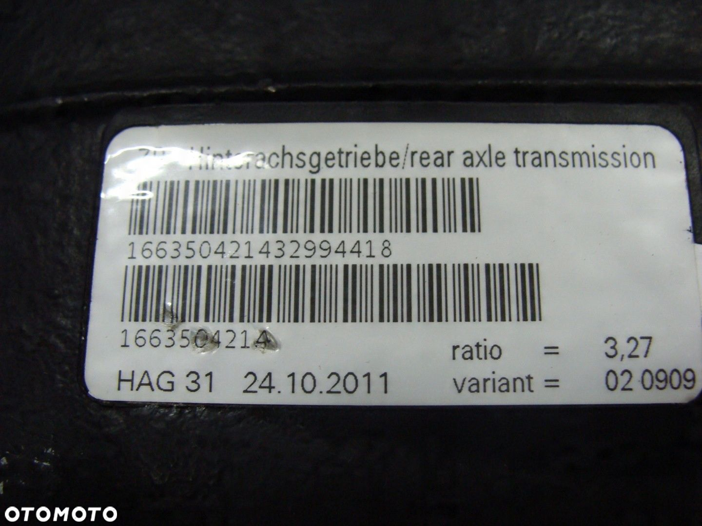 MOST TYŁ MERCEDES ML W166 GLE W292 A1663504214 - 2