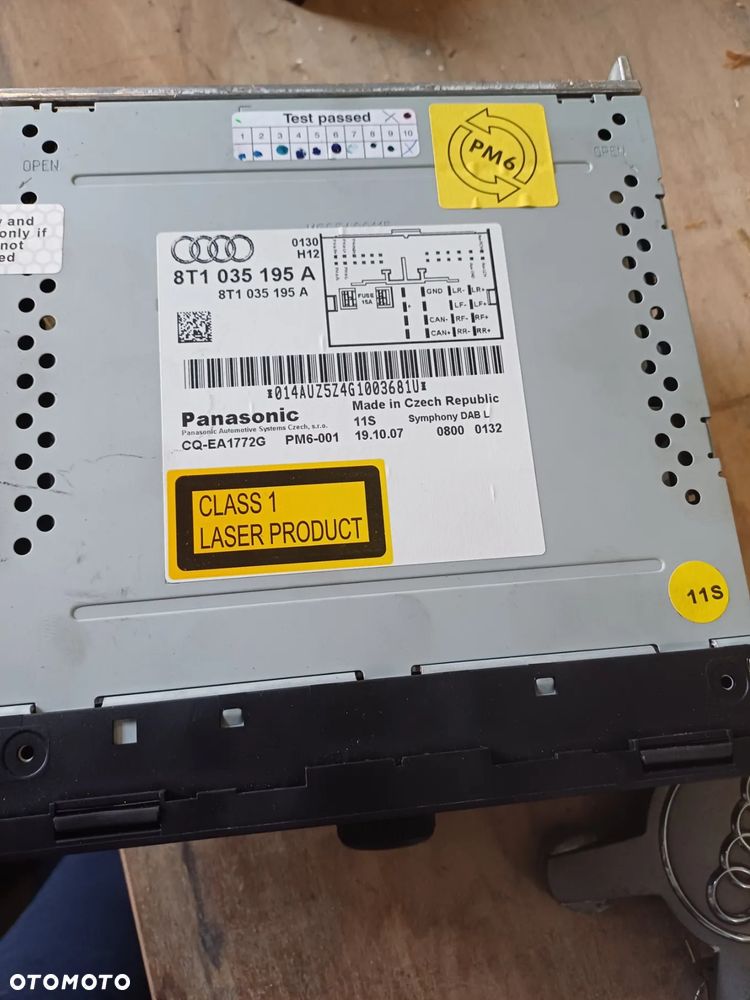 Radio radioodtwarzacz audi 8t1035195 8t1035195a - 2