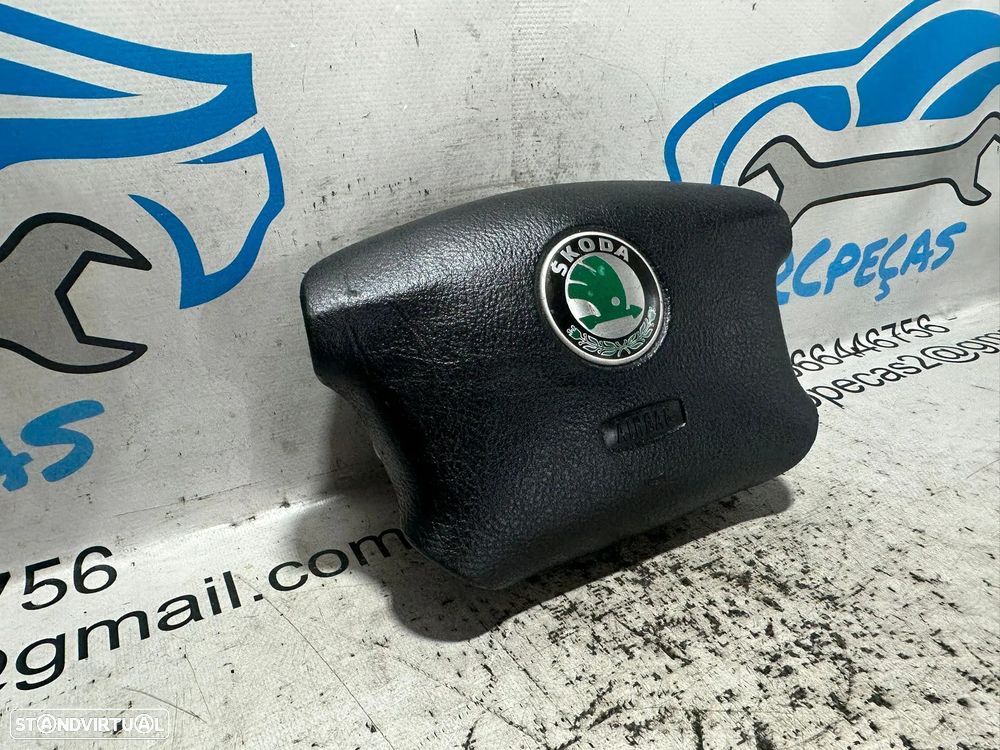 .Airbag Volante Guiador Original Skoda 1U0880201A 1996 - 2010 - 1