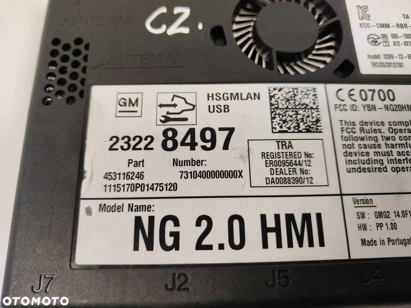 OPEL INSIGNIA A LIFT MODUŁ NAWIGACJI 23228497 - 2