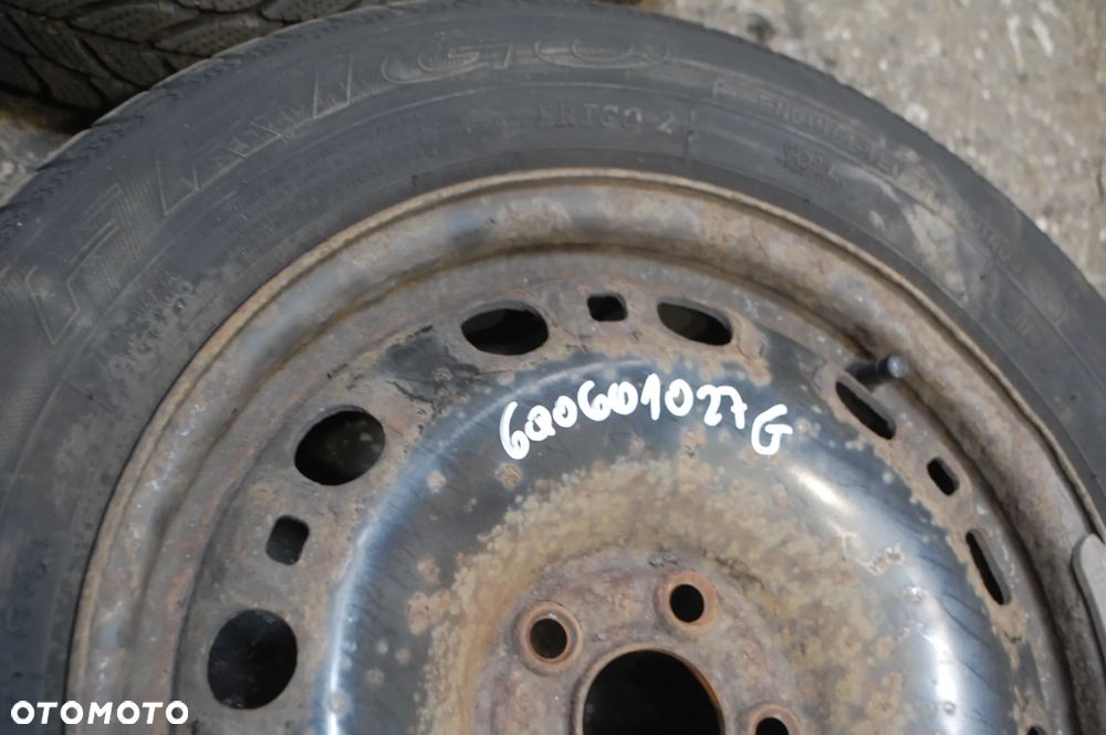 6Q0601027G KOŁA FELGI STALOWE + OPONY ZIMOWE 185/60R15 FRIGO 2020R. 5x100 ET43 6J SEAT IBIZA III VW SKODA AUDI - 6