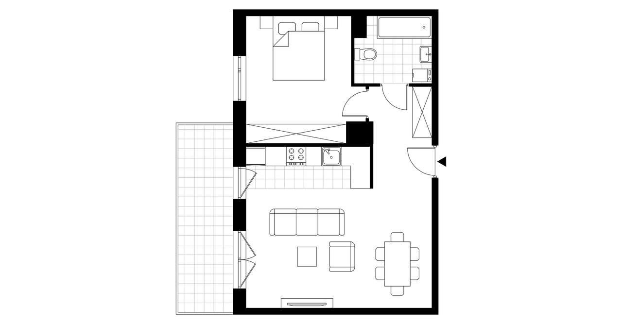 2-pokojowe mieszkanie 50m2 + balkon Bez Prowizji - Pełny obrazek: 3/23