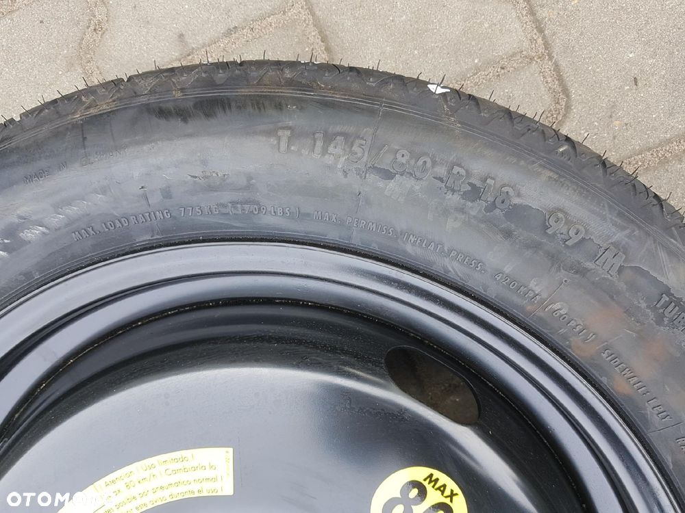 VW TIGUAN I 5N 06-15r KOŁO DOJAZDOWE 18 5X112 5N0601027A - 4