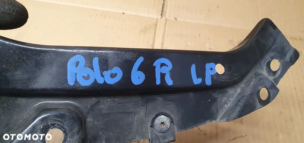 Wzmocnienie mocowanie lampy pasa lewy przód VW Polo V 6R 6R0805931A - 6