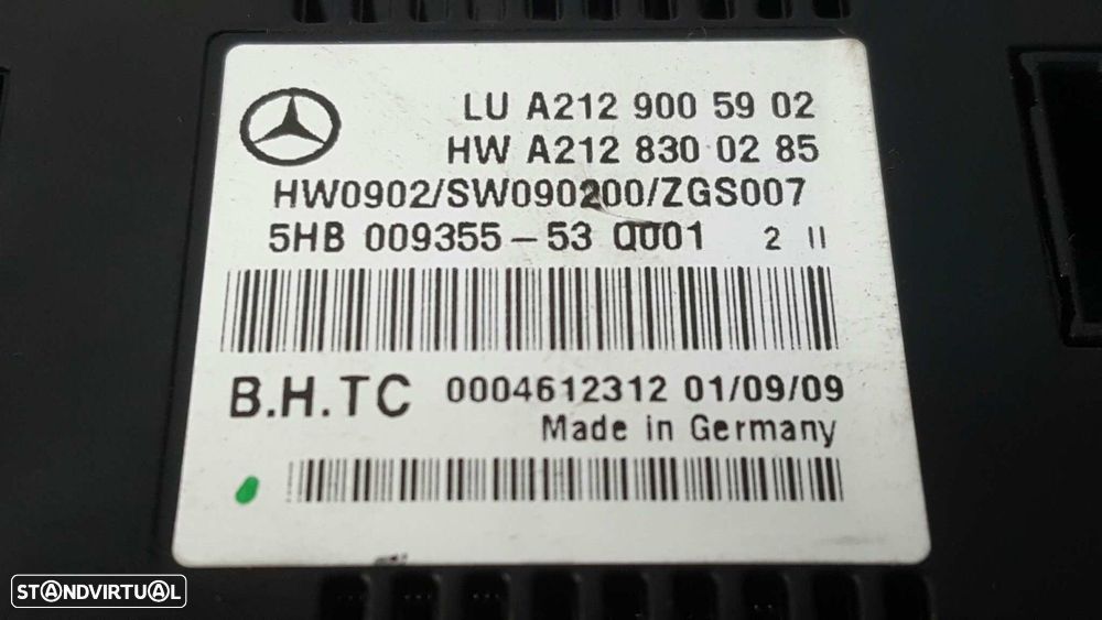 COMANDO CLIMATIZADOR MERCEDES CLASE E (W212) LIM. 350 CDI BLUEEFFICIENCY (212.02... - 3