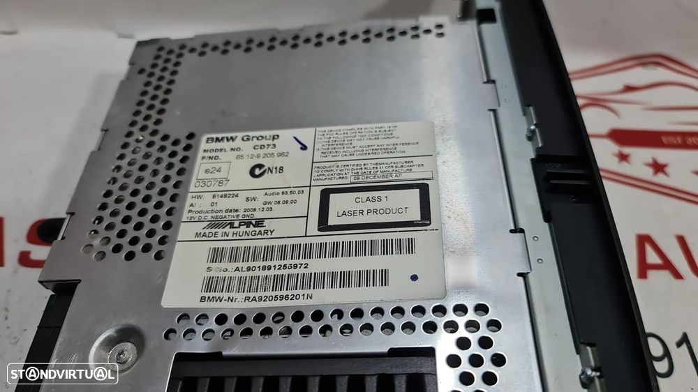 Auto Rádio Professional BMW Série 1 Série 3 RA920596201N Original - 2