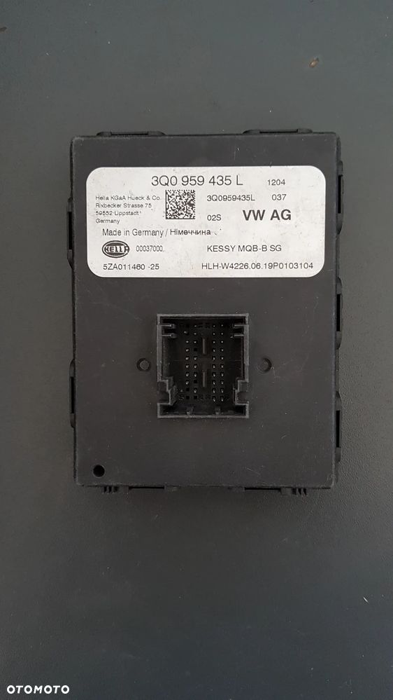 VW SKODA AUDI MODUŁ STEROWNIK KEESY 3Q0959435L - 1