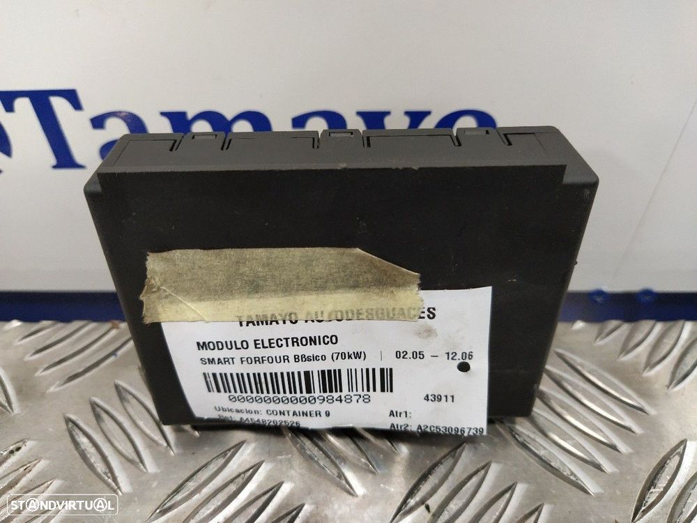 MODULO ELECTRONICO SMART FORFOUR 2006 - 4
