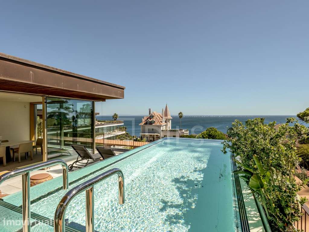 Apartamento T3, Monte Estoril, vista mar e piscina privativa - Grande imagem: 4/33