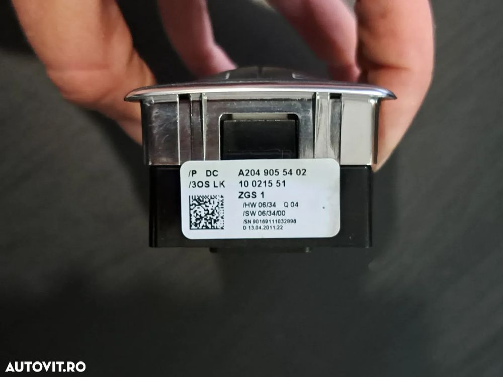 Panou butoane buton comanda comenzi Geamuri electrice fata spate Oglinzi electrice cu rabatare Original Mercedes C-class W204 facelift 2008-2015 E-class W212 C207 2010-2016 GLK X204 2010-2015 - 4