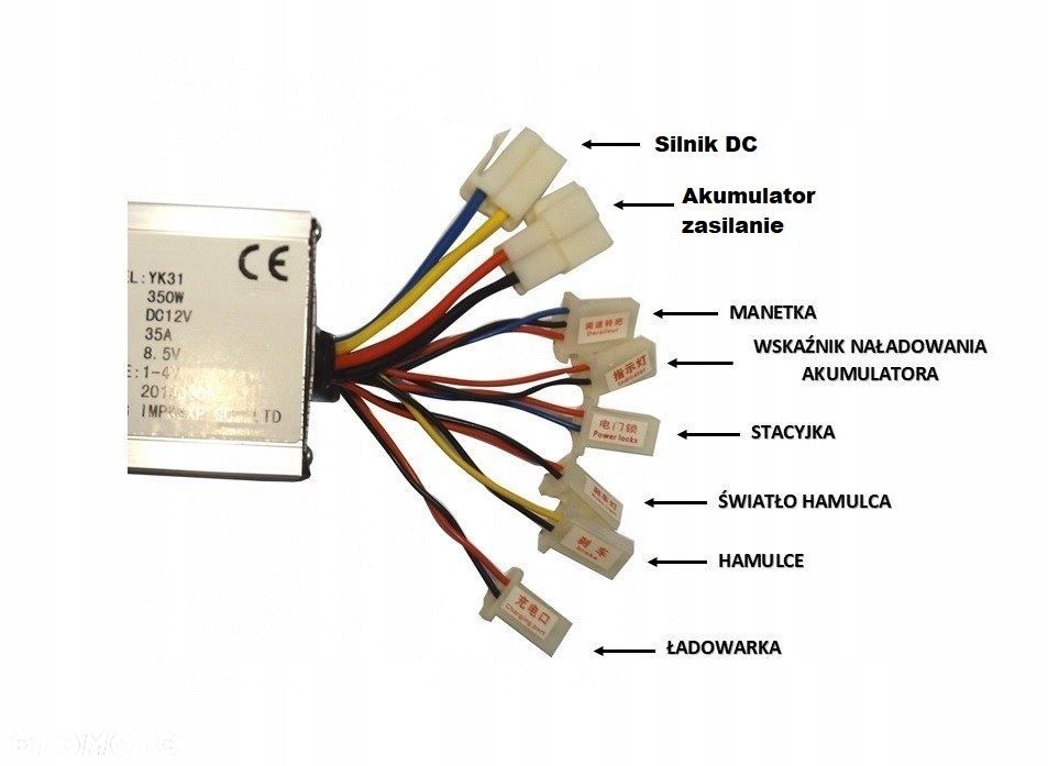 terownik do skutera elektryczny 24V 500W szczotkowy - 4