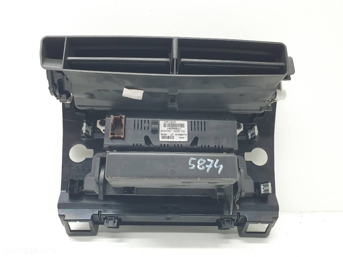 WYŚWIETLACZ RAMKA RADIA SCHOWEK KRATKA NAWIEWU 9665989880 CITROEN C4 I - 5