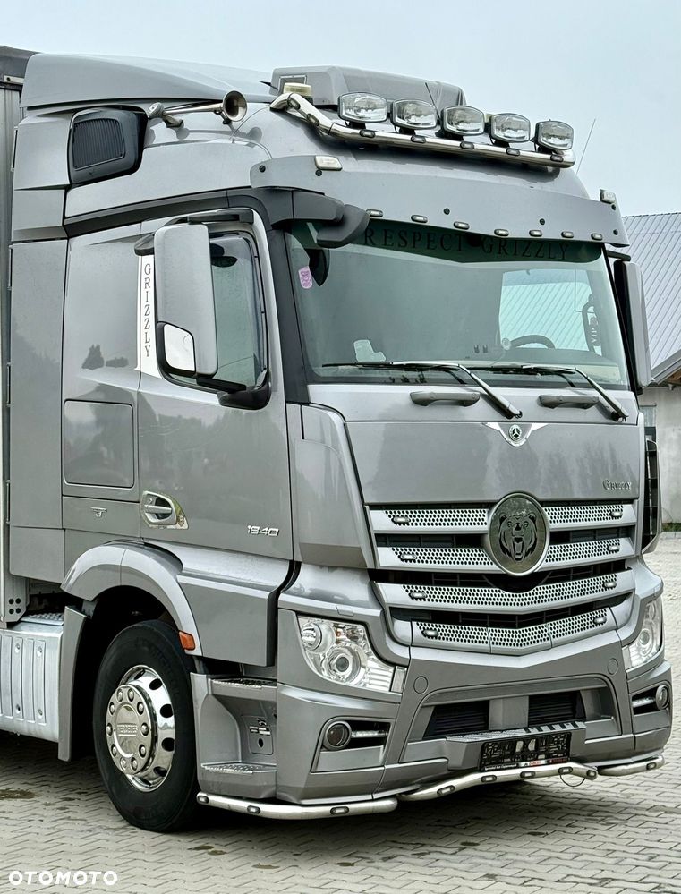 Mercedes-Benz ACTROS 1840 / FIRANKA / 20 EUROPALET / EURO 6 / JEDYNY TAKI / GRIZZLY / SUPER STAN / SERWISOWANY / 2015 ROK / SYPIALKA - 8