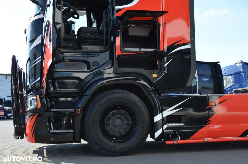 Scania S 500 / 2019 / KLIMA P. / 4 PODUSZKI / FULL LED / TRUX / ACC / SKÓRA / NAVI / DE / 7408 - 13