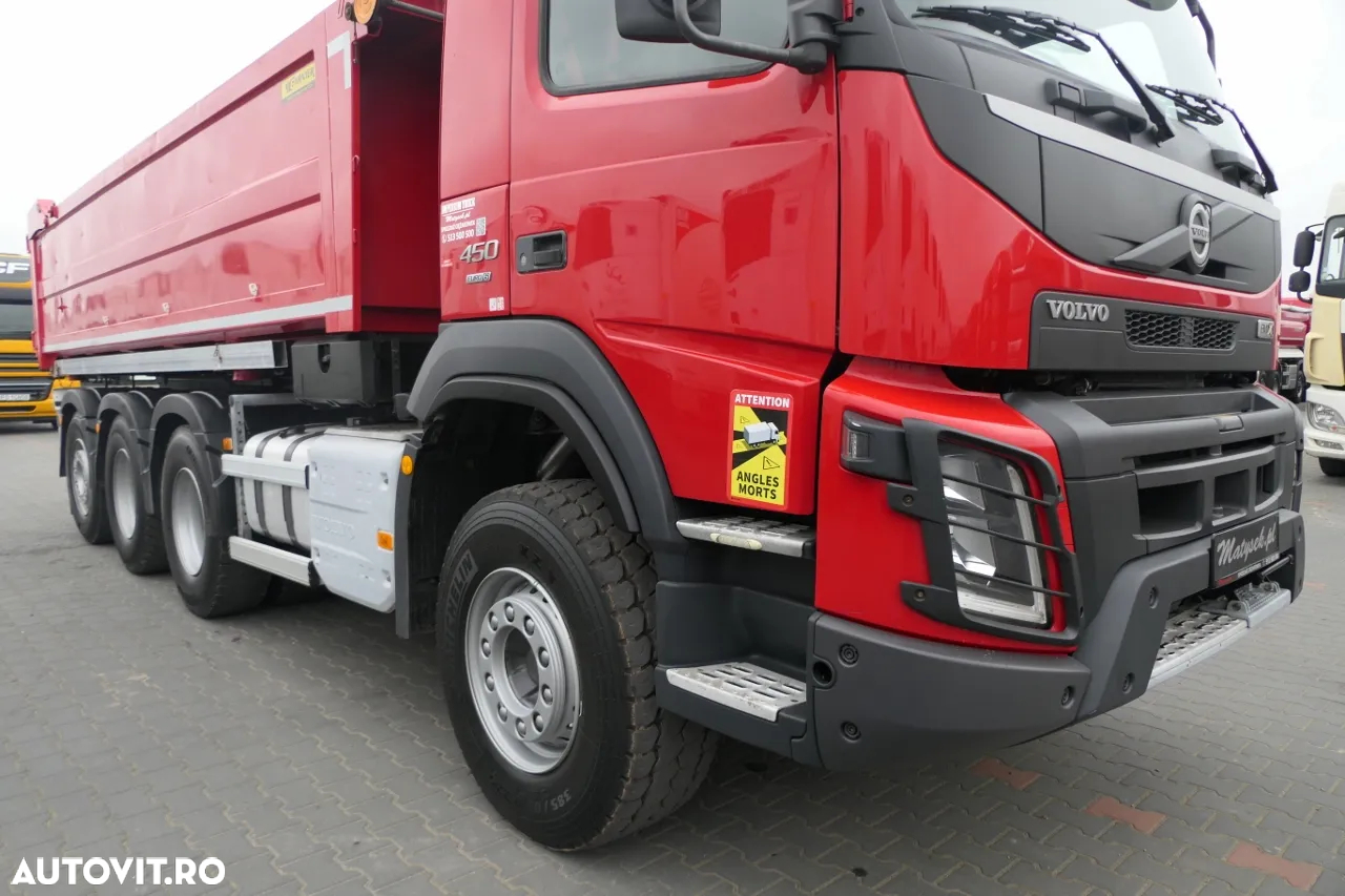 Volvo FMX 450 / 8x4 / 2 PAGINI. CAMION BASCULANTE / TRIDEM / AXIE DE DIRECȚIE LIFTARE / BORDMATIC / HYDROCLAP / 2016 - 20