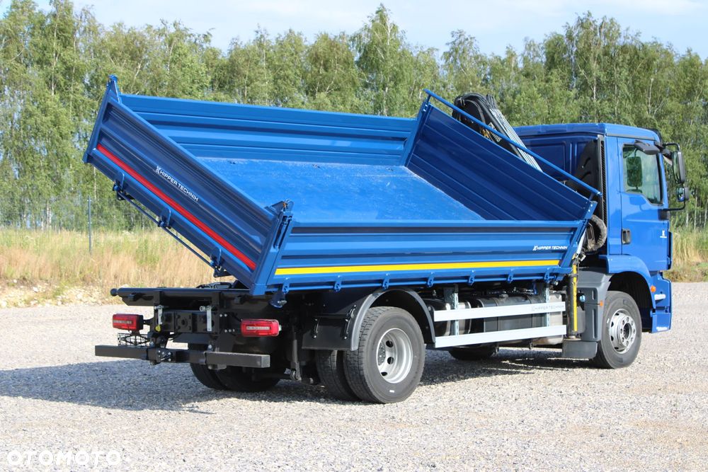 MAN TGM 15.290 Nowy 3-stronny WYWROT Żuraw HDS Hiab 099 BS-2 HiDuo Sterowanie radiowe 5,6 funkcja Kiper Wywrotka - 28