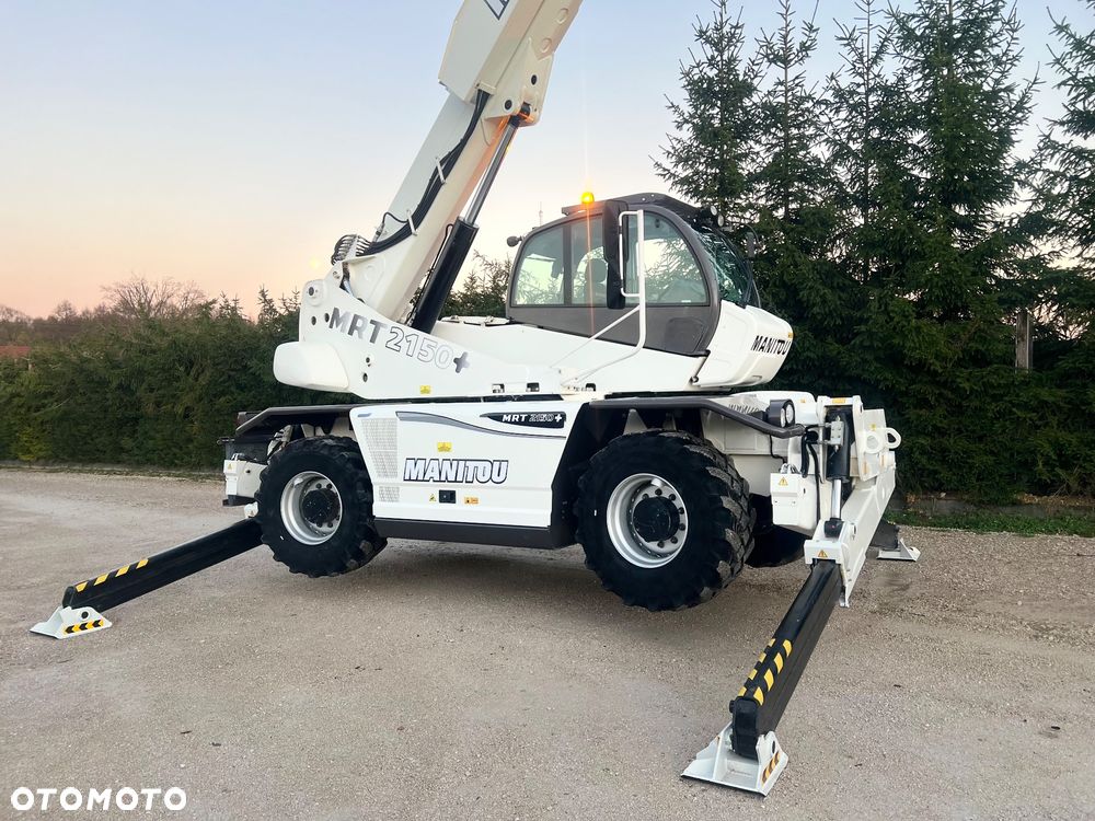 Manitou Ładowarka teleskopowa Manitou Mrt 2150 + Privilage Roto obrotowa 360 Pilot sterowanie radiowe Kosz Widły 2016/17 1840 2550 2540 silnik Mercedes 2150+ Merlo - 23