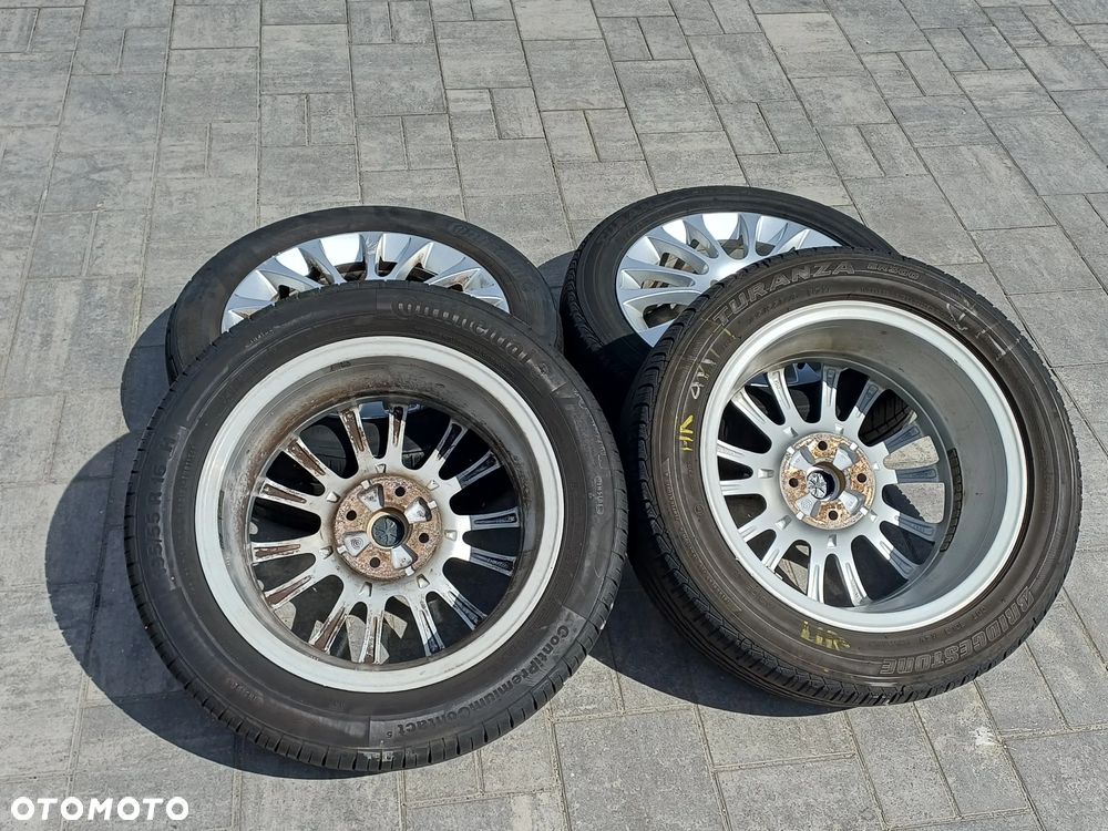 FELGI Z OPONAMI KOŁA ALUMINIOWE FIAT ALFA LANCIA R16 4X98 ET45 58,1 mm OPONY CONTINENTAL R17 195/55 R16 LATO NR32 - 13