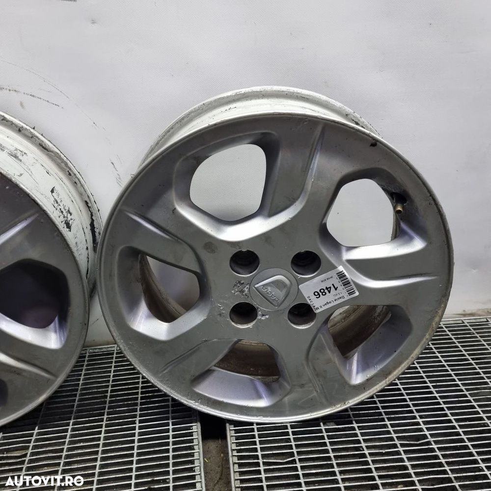 Jante aliaj Dacia Dacia Logan II MCV 2013 - 2016 (1486) R15 ET40 4X102 - 5