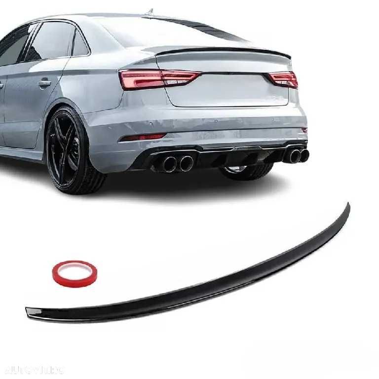 Eleron Portbagaj Sline Slim Codita Audi A3 S3 8V SEDAN, Negru Lucios - 1