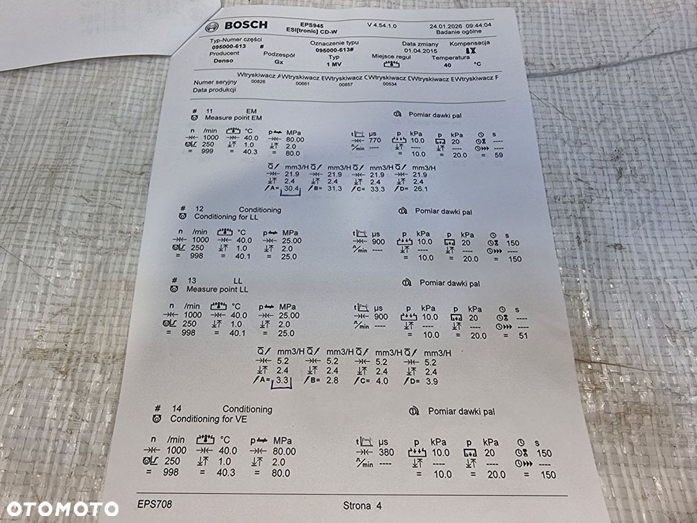 WTRYSK WTRYSKIWACZ OPEL ASTRA K V  1.6 CDTI 55585167 - 10