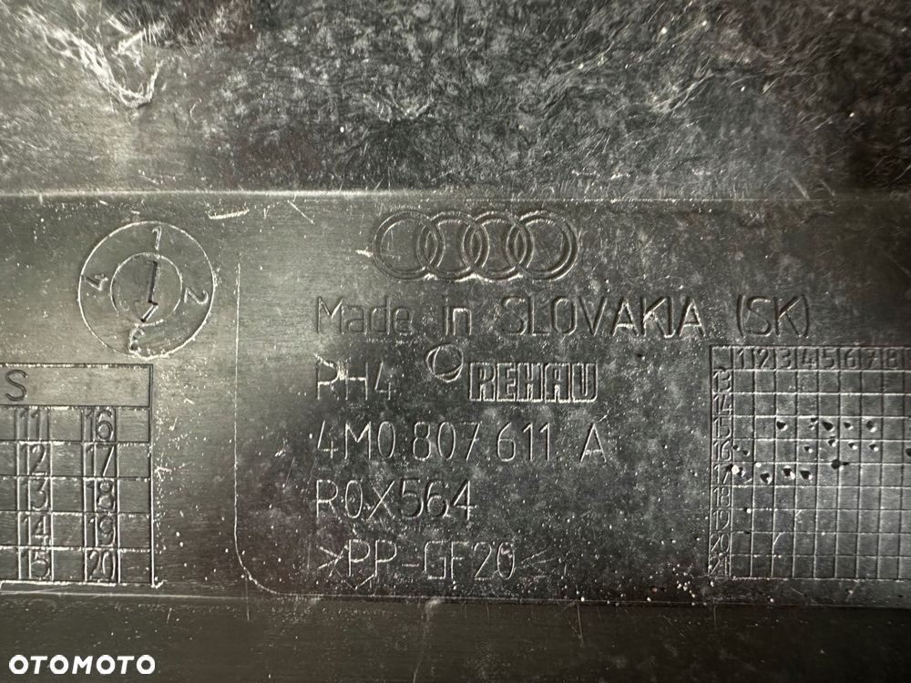 audi q7 ii 16-19 osłona dolna zderzaka 4m0807611a - 4
