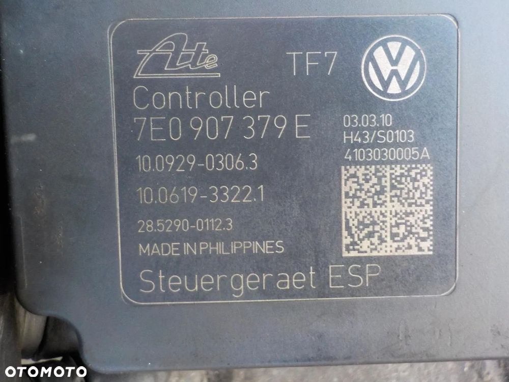 VW T5 LIFT POMPA MODUŁ ABS 7E0907379E 7E0614517A - 4