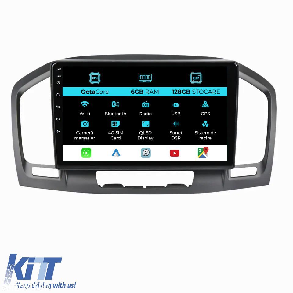 Navigatie Dedicata Opel Insignia (2008 - 2013) 9 Inch, 6Gb Ram, 128Gb - 1