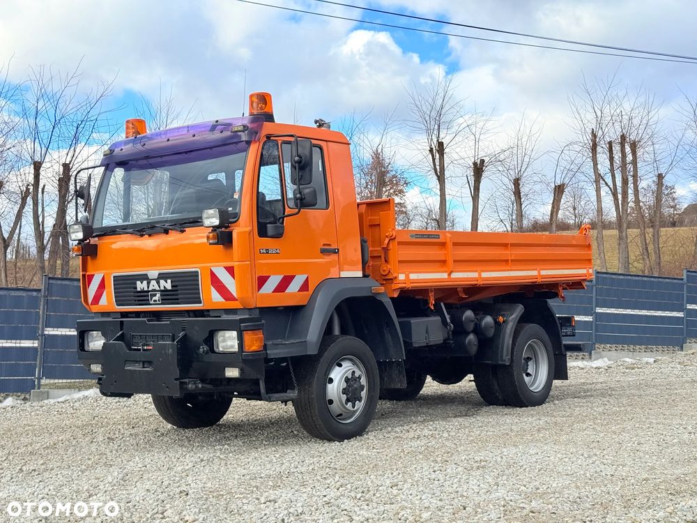 MAN * MAN 14-220 * Kiper Wywrotka Meiller * 4x4 * Zimowe Utrzymanie * Unimog * - 2