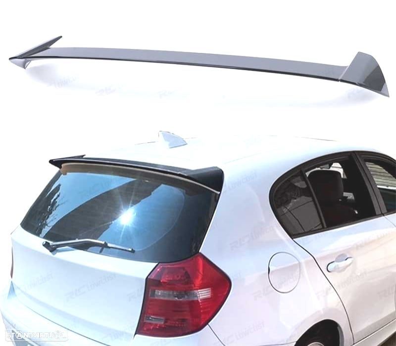 AILERON SPOILER BMW E81 E87 04-12 LOOK M PERFORMANCE PRETO BRILHANTE - 1