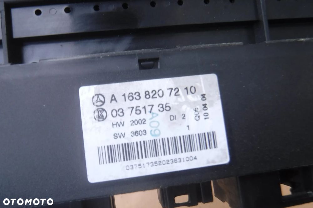 Mercedes ML W163 lift  przelacznik panel szyb lusterek A1638206510 A1638207210 A1638205010 - 4