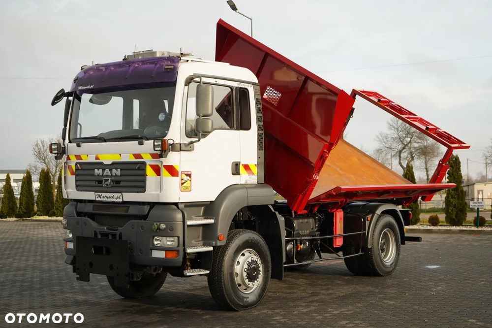 MAN TGA 18.360 / 4X4 / WYWROTKA 2 STRONNA / HYDROKLAPA / HYDROBURTA / CZOŁOWNICA / SPECJALNY / MANUAL - 6