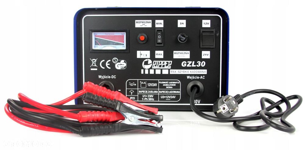 Ładowarka samochodowa 12/24V GZL-30 M82506 PROSTOWNIK - 11